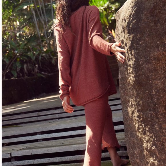 ✨ SALE Free People Karina Sweater Set Small Canyon Sunset - Picture 3 of 5